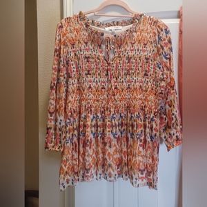 Rose and Olive Mutli Color Top (Large)